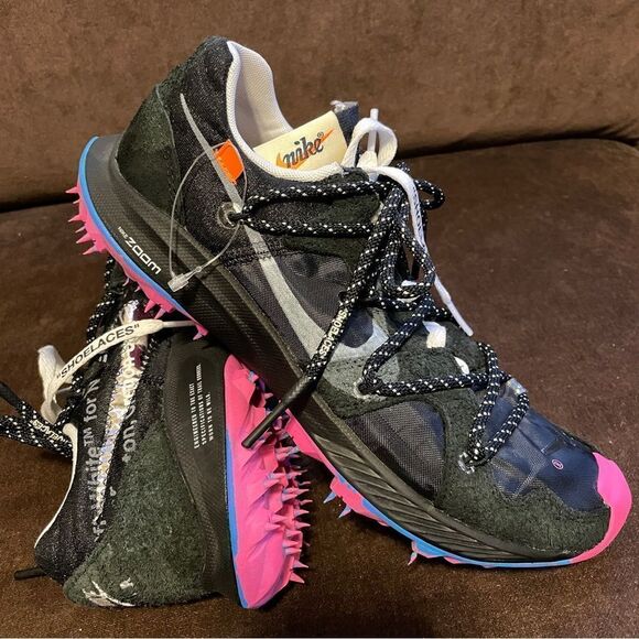 Mint Condition Nike Off-white Terra Kiger womens 8.5 US 40 EUR Black Pink White - Picture 3 of 11